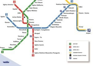 Athens Airport Metro Line 3 platform