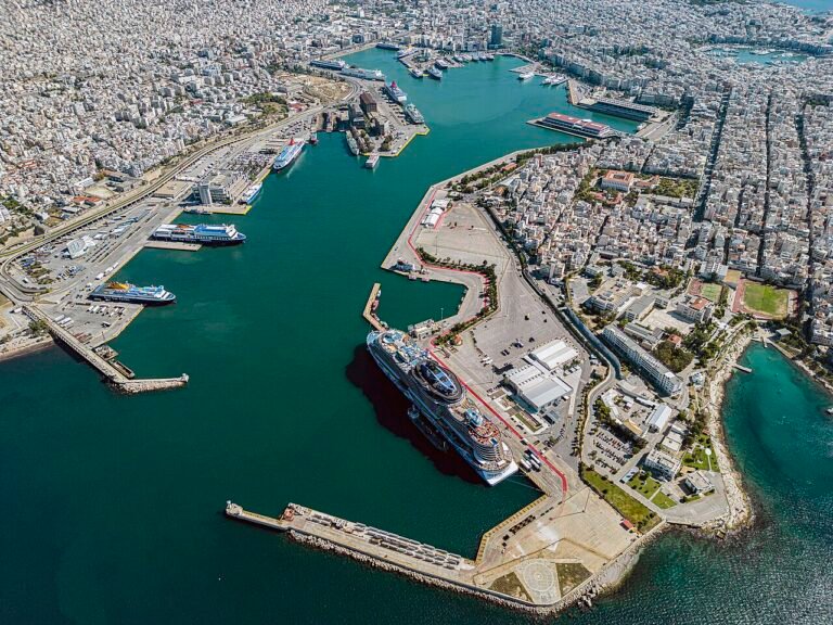 Piraeus port harbour Greece
