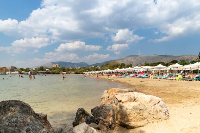 Asteras Beach in Glyfada on the Athens Riviera