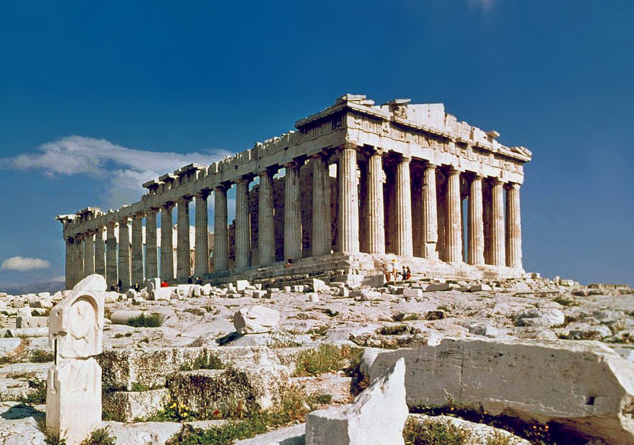 The Parthenon on the Acropolis of Athens Greece