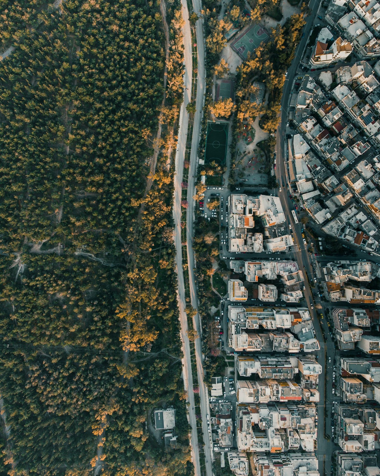 Athens airport transfer to Holiday Inn Athens — aerial view of Athens cityscape